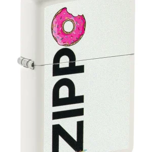 Zippo Accendino Antivento Made In Usa Ricaricabile Bianco Unisex
