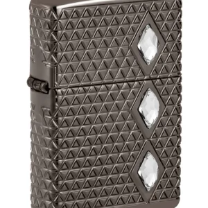 Zippo Antivento Made In Usa Ricaricabile Black Ice Nero pattern