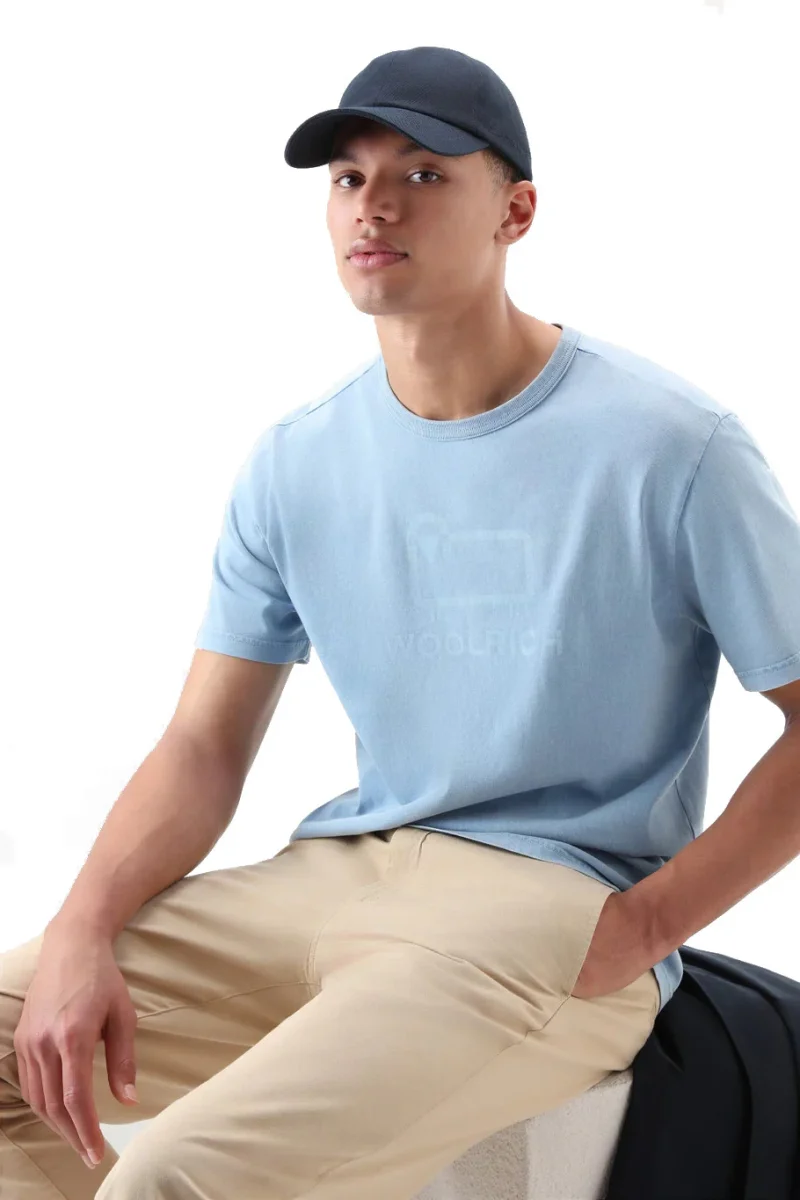 T-SHIRT UOMO IN PURO COTONE CAMPANULA BLUE - CFWOTE0096MRUT3369 31066 - immagine 3