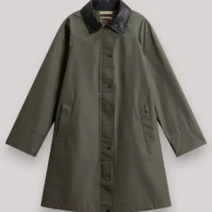 IMPERMEABILE DONNA DUNDEE COATWAXED DARK GREEN