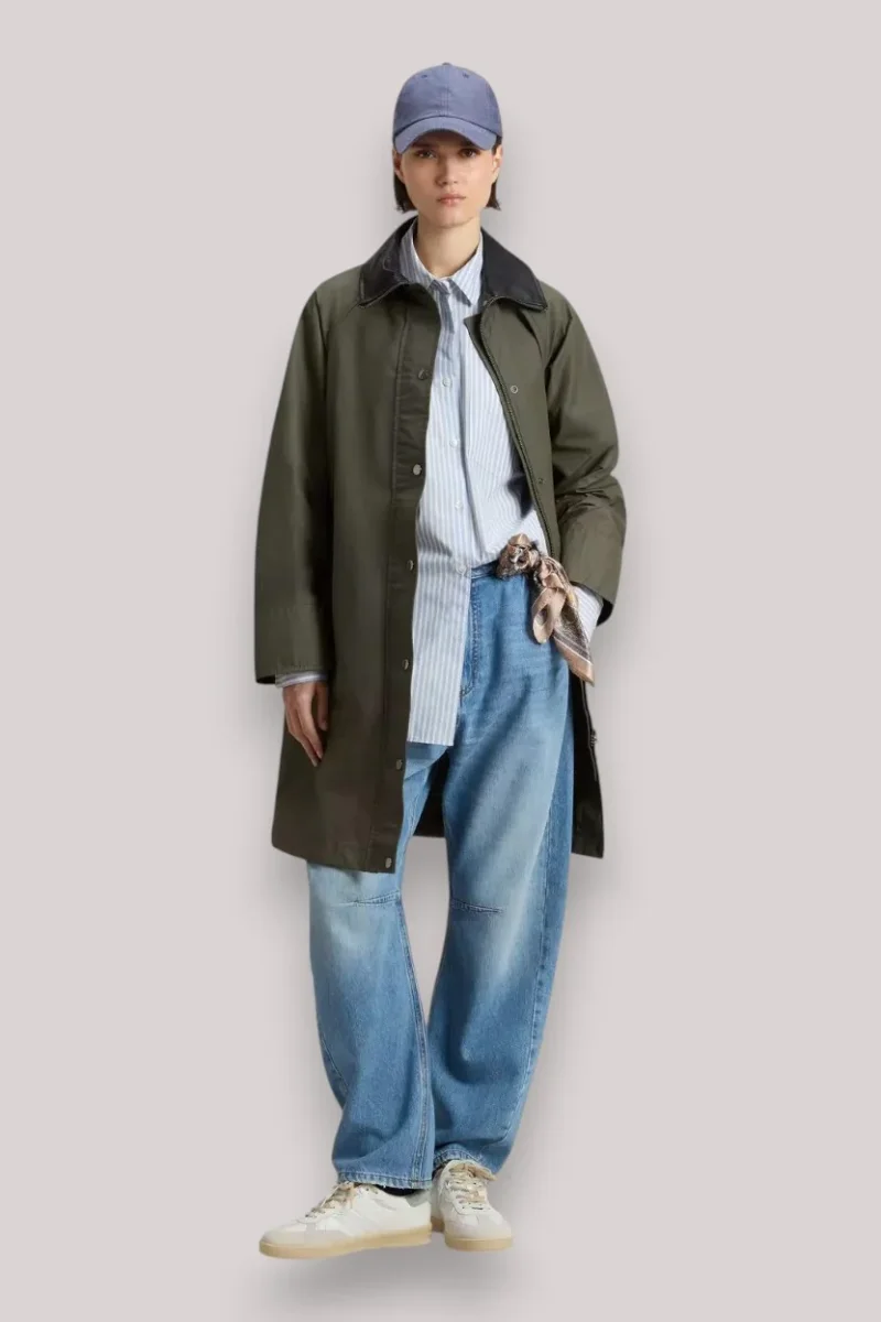 IMPERMEABILE DONNA DUNDEE COATWAXED DARK GREEN - immagine 3