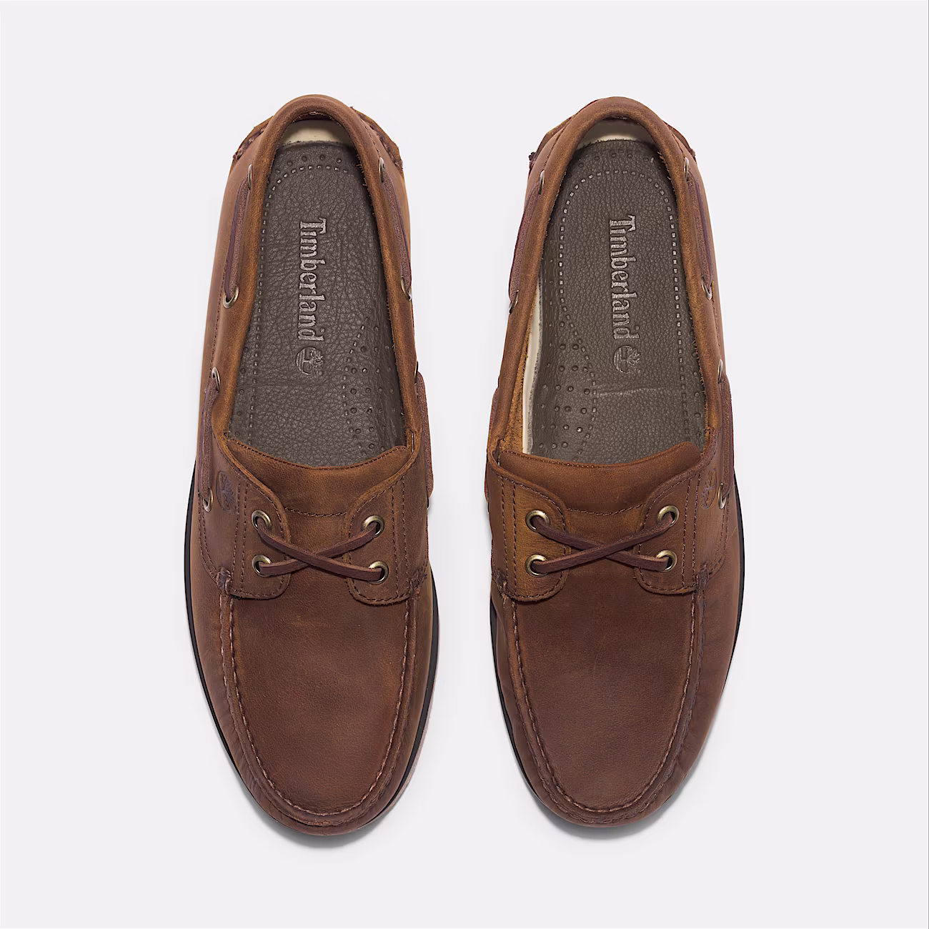 Timberland Scarpa da Barca Uomo Classic 2-Eye Tomaia in Pelle Marrone - immagine 7