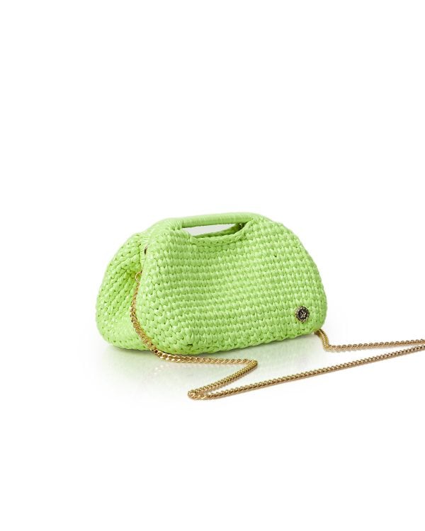 Clutch bag tracolla CARTAGENA gialla - immagine 3