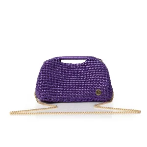 Clutch bag tracolla CARTAGENA viola