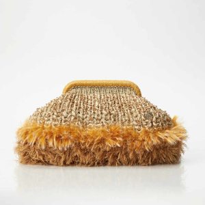 Clutch bag uncinetto ALPES Honey