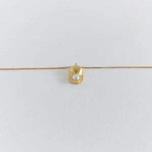 Collana con ciondolo perla BUTTON