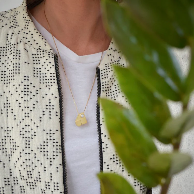 Collana con ciondolo perla SYNTHESIS - immagine 6