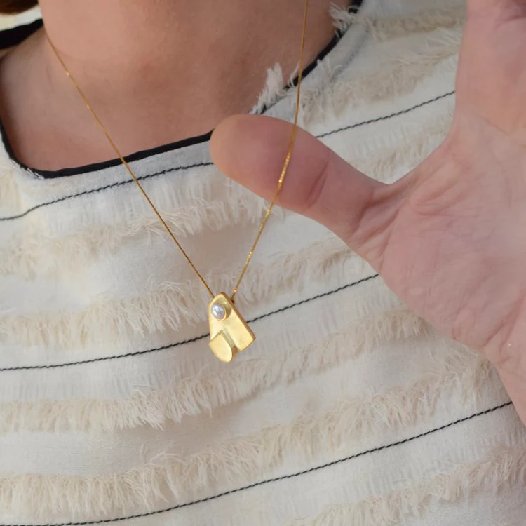 Collana con ciondolo perla SYNTHESIS - immagine 3