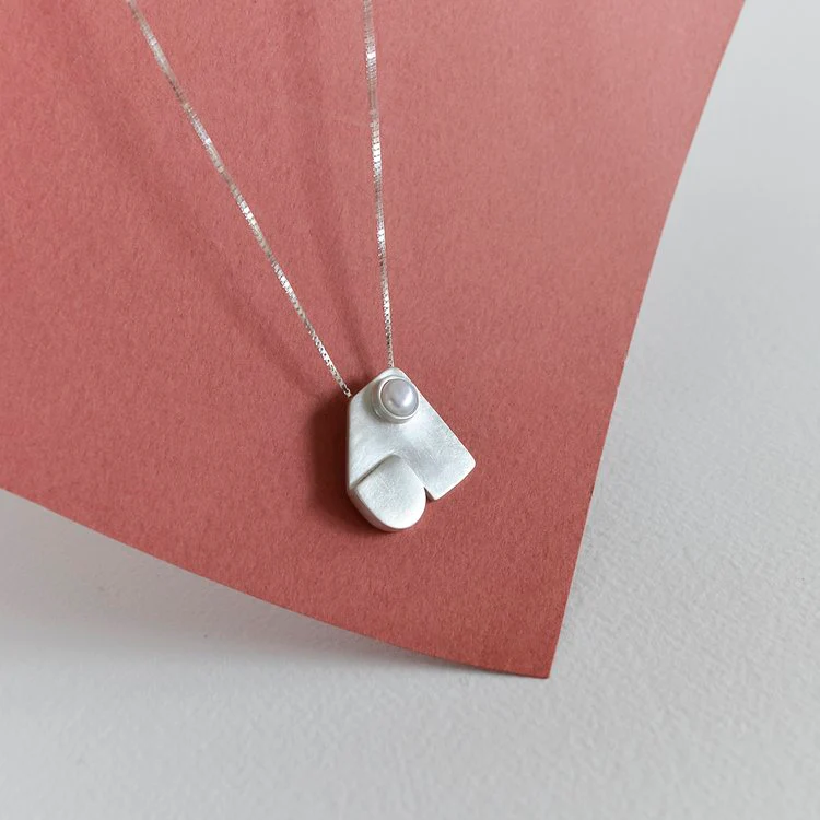 Collana con ciondolo perla SYNTHESIS - immagine 4