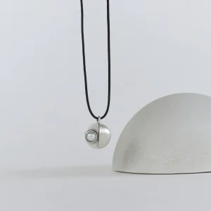 Collana corda con ciondolo perla MOON