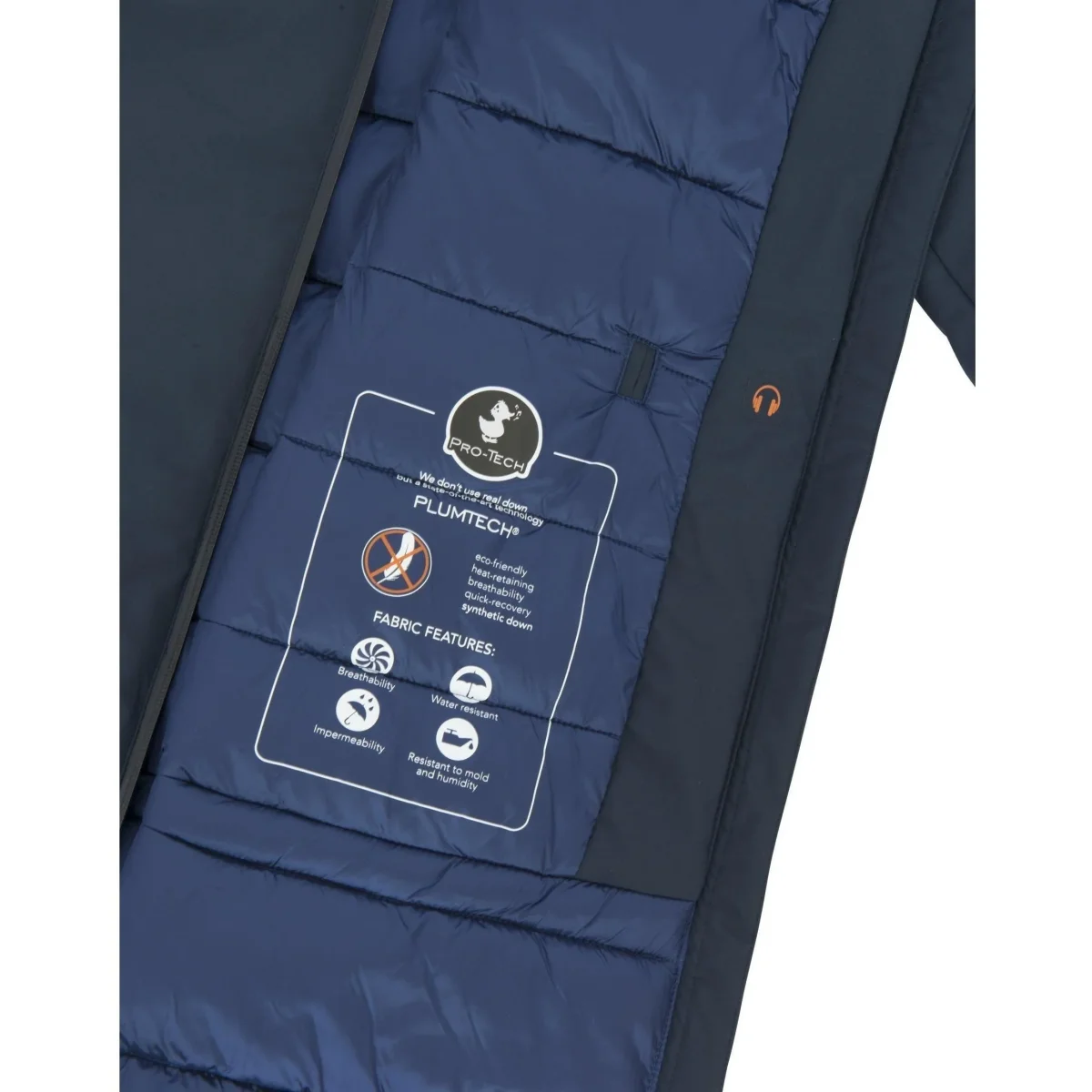 GIACCONE DONNA PLUMTECH TOTAL ANIMAL FREE NAVY BLUE - D4479W SMEG7 - immagine 4
