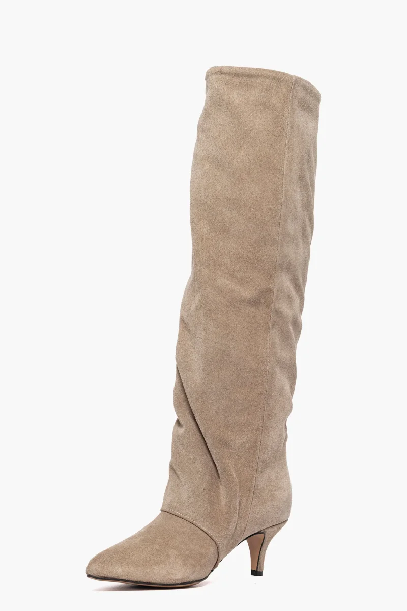 Stivali Angel 1 camoscio taupè - immagine 4