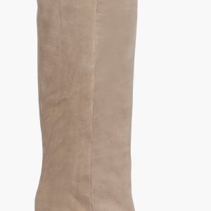 Stivale gambale ampio Angel L camoscio taupè