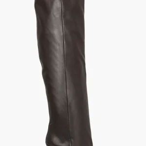 Stivale al ginocchio ampio pelle testa di moro Lorena Big