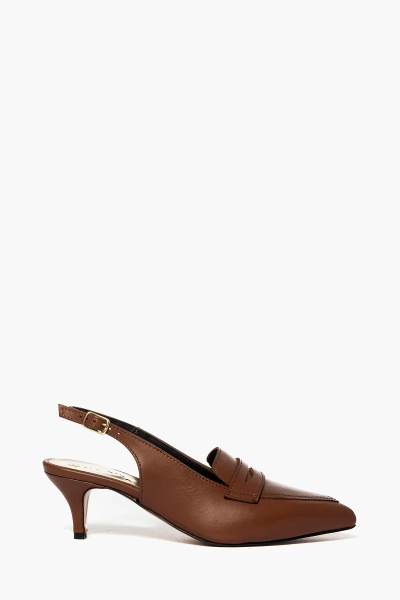 Décolleté 2531 pelle marrone