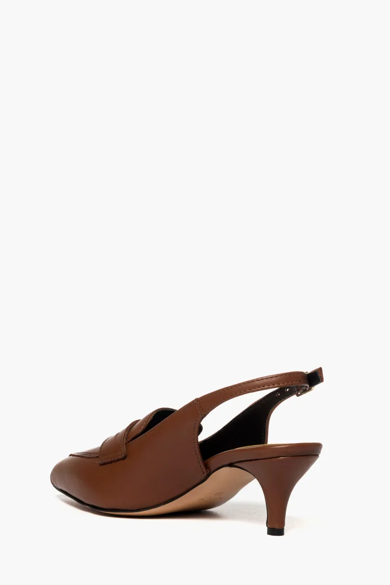 Décolleté 2531 pelle marrone - immagine 5