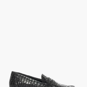 Mocassini pitonati pelle nero cocco Uma New