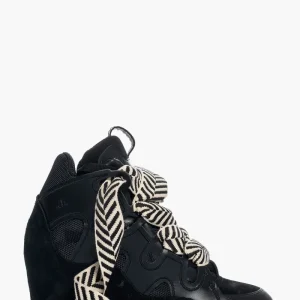 Sneakers Cambridge Upp Black by Jammers London con zeppa