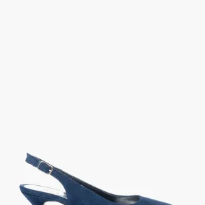 Décolleté Chanel Ginevra camoscio blu