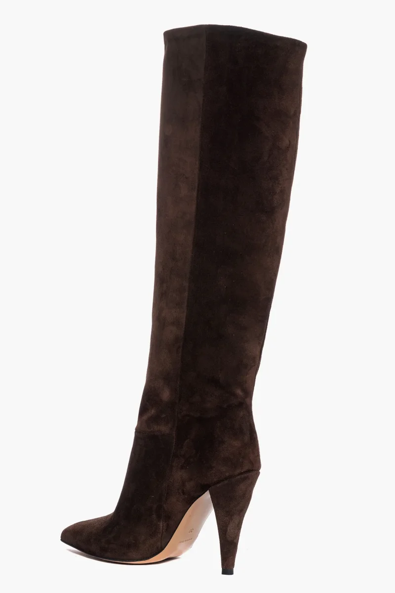 Stivali Lorena 11 camoscio cioccolato - immagine 4