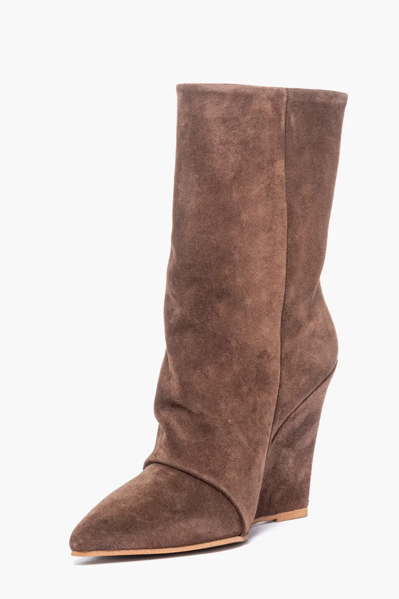 Stivaletti Florida camoscio cioccolato - immagine 4