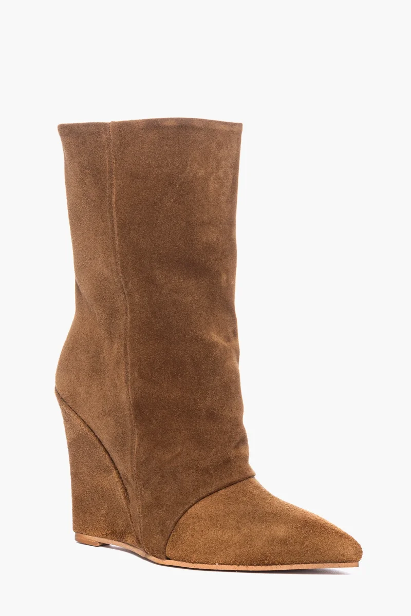 Stivaletti Florida camoscio cuoio - immagine 3