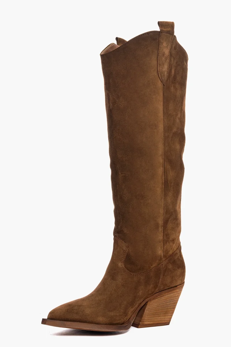 Stivali Irene 42 camoscio cuoio - immagine 4