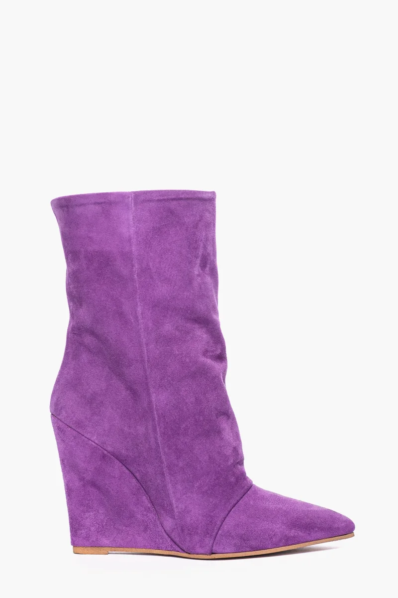 Stivaletti Florida camoscio viola