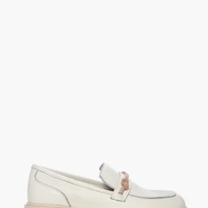 Mocassini pelle panna Ibz22