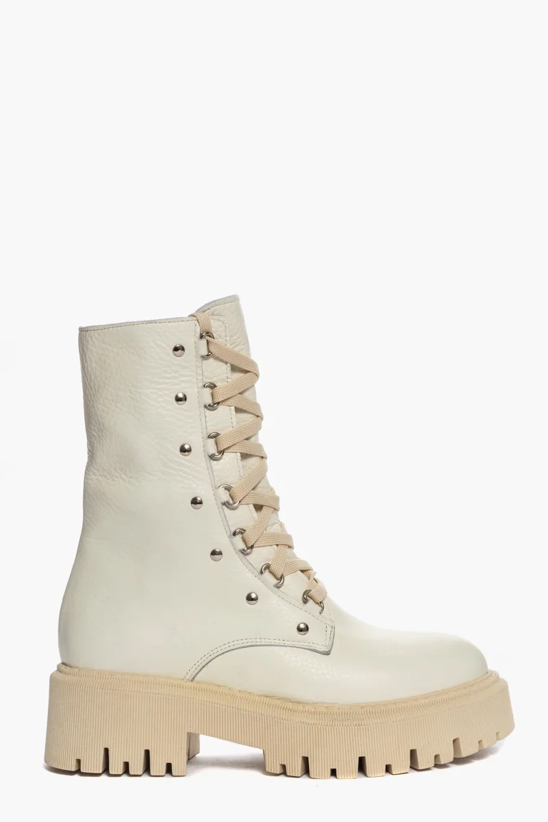 Stivaletti Hap 01 pelle beige