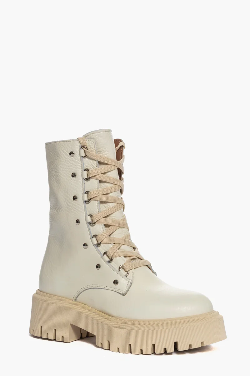 Stivaletti Hap 01 pelle beige - immagine 3