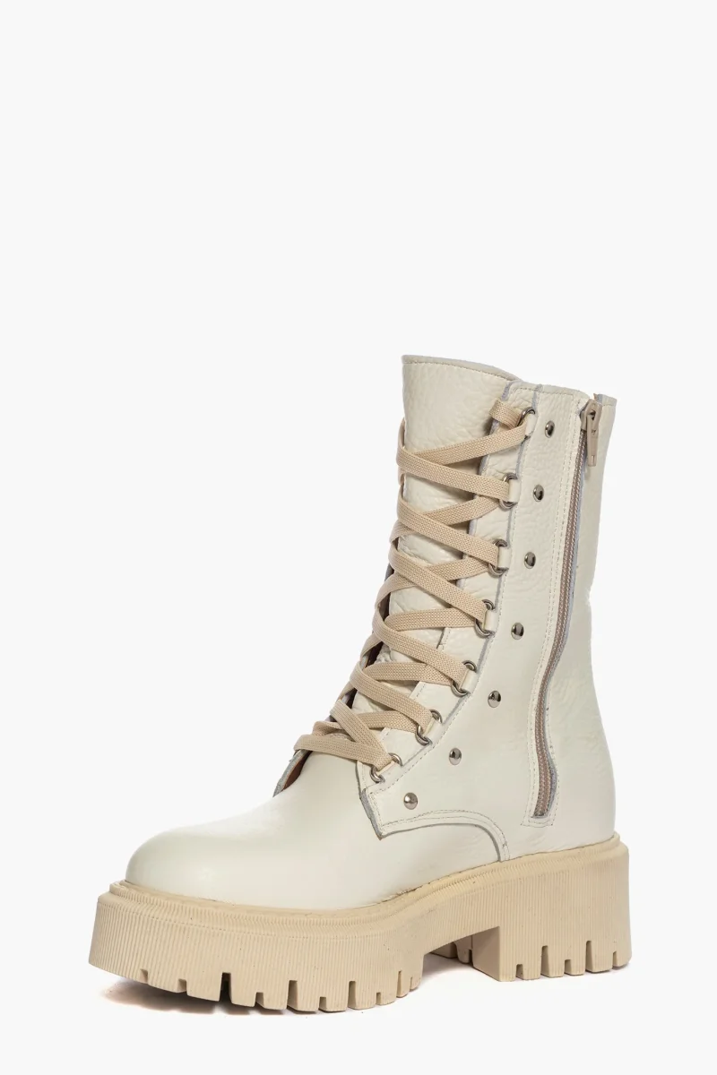 Stivaletti Hap 01 pelle beige - immagine 4