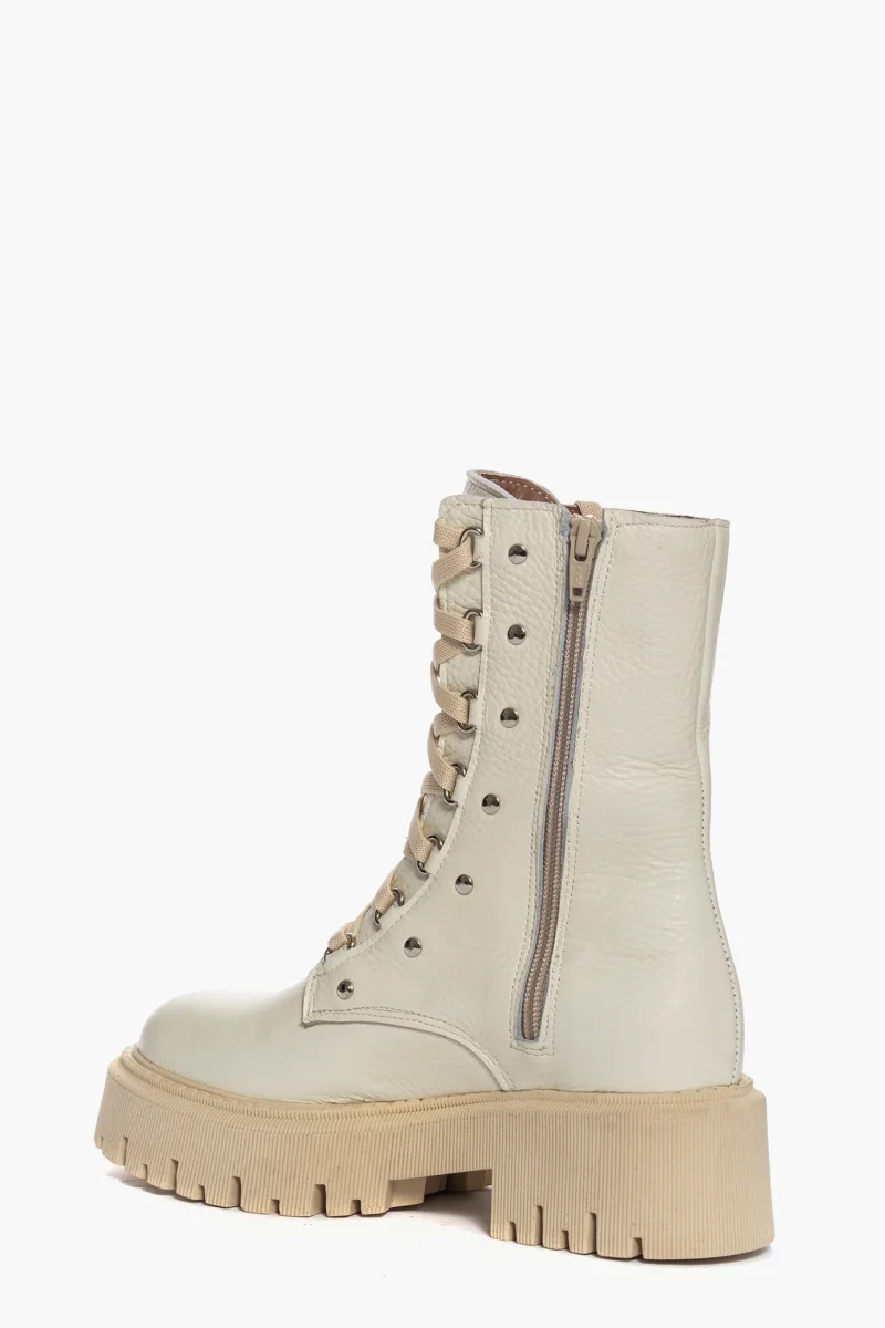 Stivaletti Hap 01 pelle beige - immagine 5