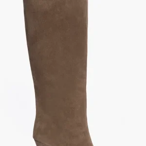 Stivali camoscio taupe Gilda Cool