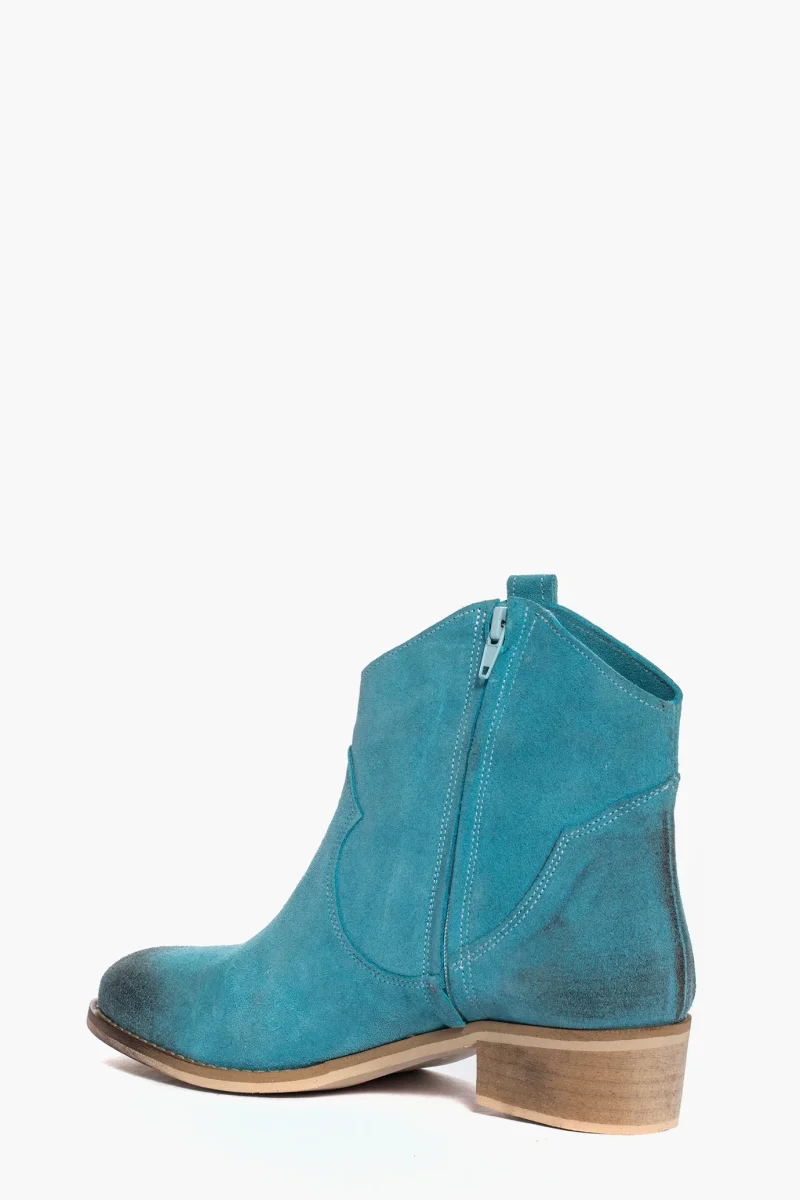 Stivaletti Tex 10 camoscio azzurro - immagine 5