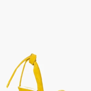 Décolleté Ginevra 2 camoscio giallo con laccio