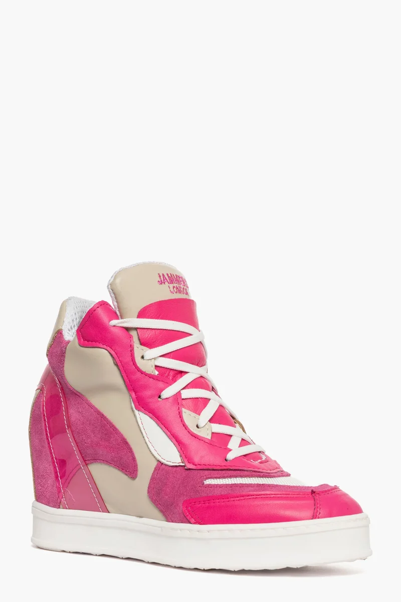 Sneakers Upp Code 2 pelle rosa strong - immagine 3