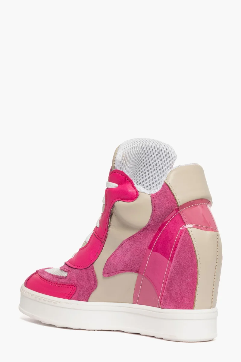 Sneakers Upp Code 2 pelle rosa strong - immagine 5