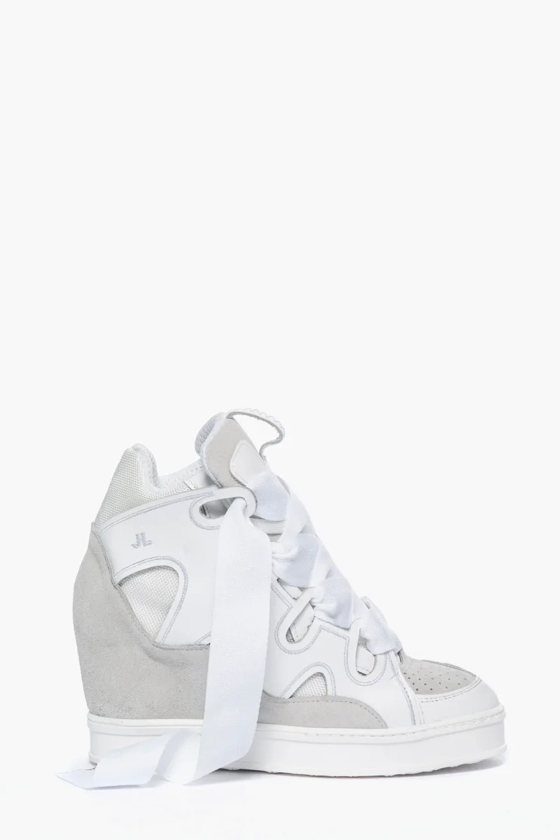 Sneakers Cambridge Upp White by Jammers London con Zeppa