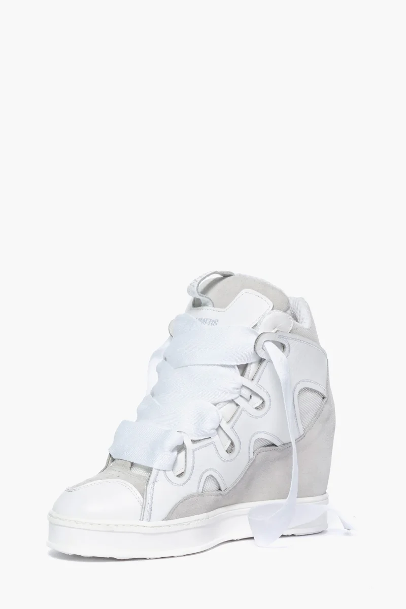 Sneakers Cambridge Upp White by Jammers London con Zeppa - immagine 4