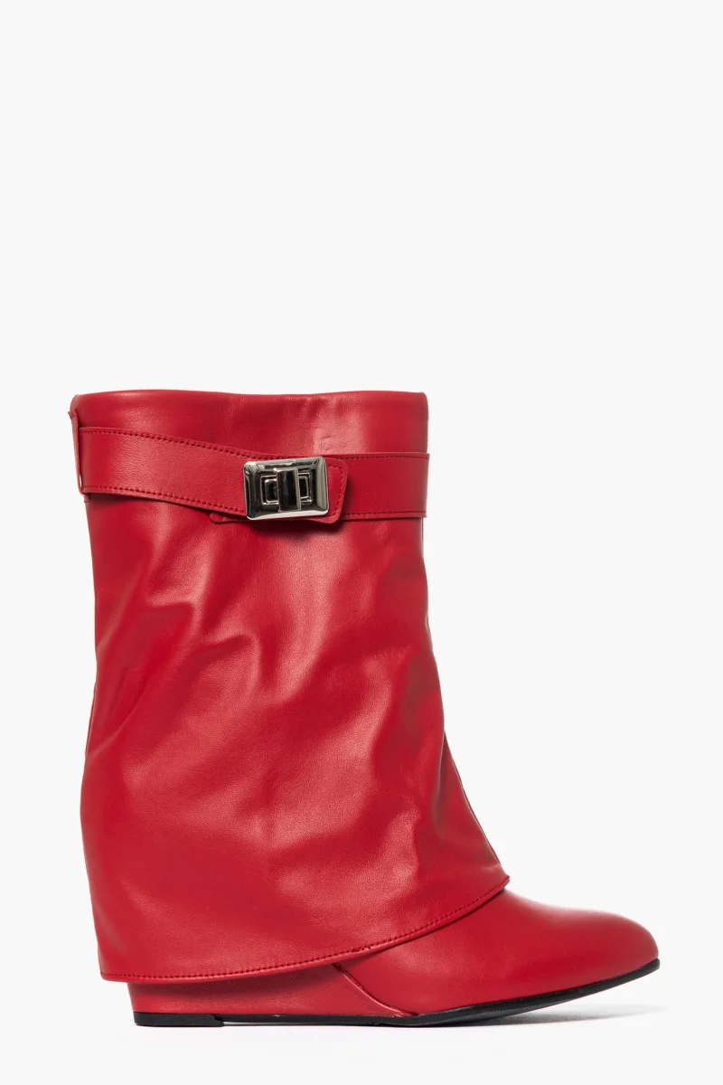 Stivaletti Annachiara 5 pelle rossa