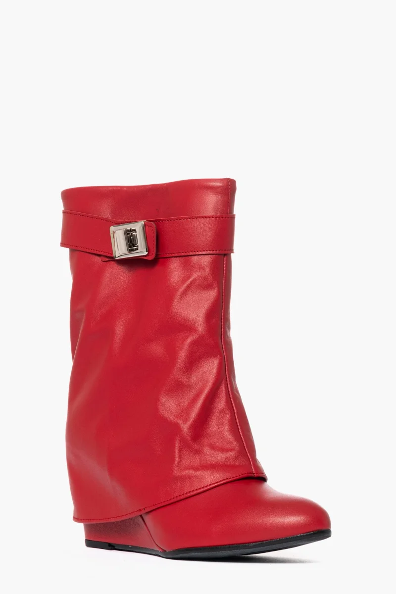 Stivaletti Annachiara 5 pelle rossa - immagine 3