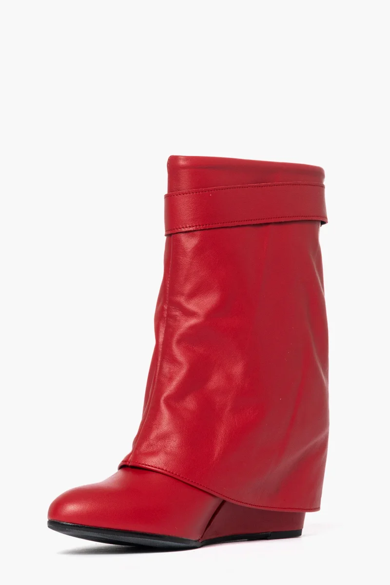 Stivaletti Annachiara 5 pelle rossa - immagine 4