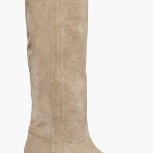 Stivali Roma 281 camoscio taupè con rialzo