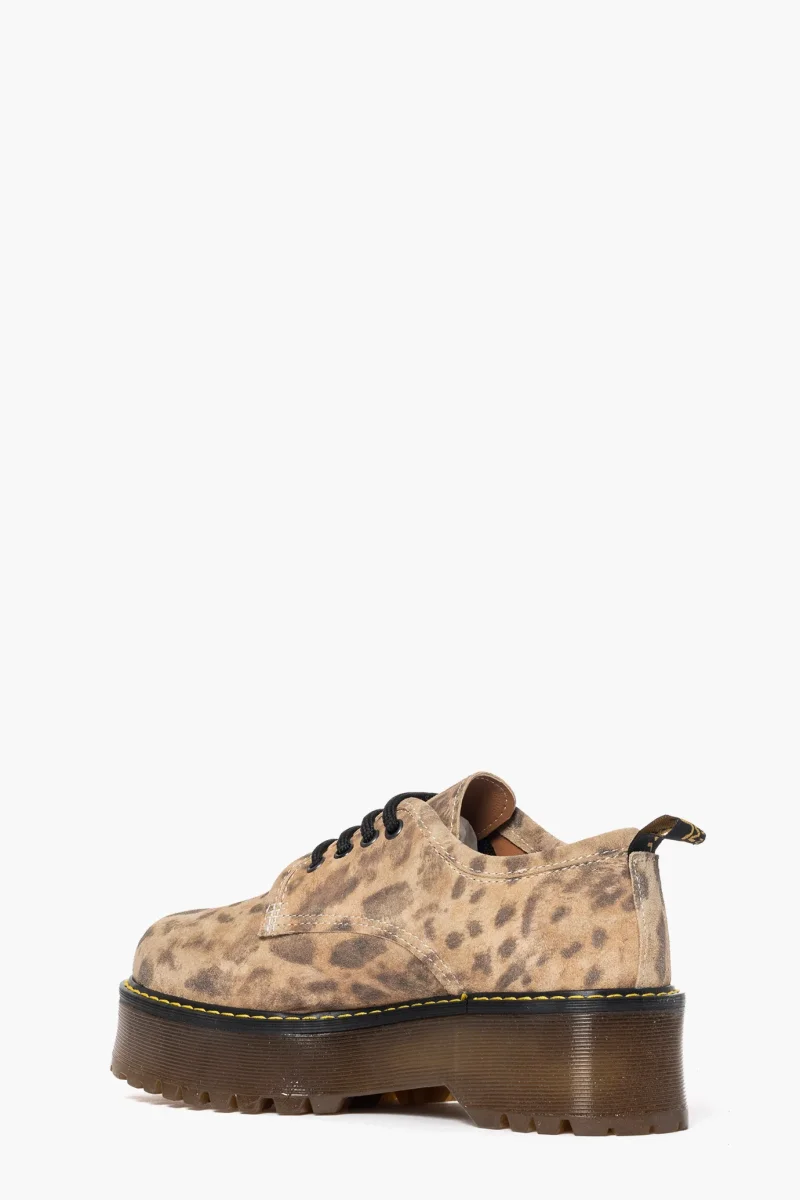 Scarpa camoscio animalier Oxford 2 - immagine 5