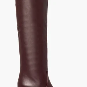 Stivali al ginocchio pelle borgogna Agua