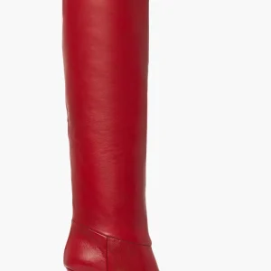 Stivale al ginocchio pelle rosso  Gilda 16