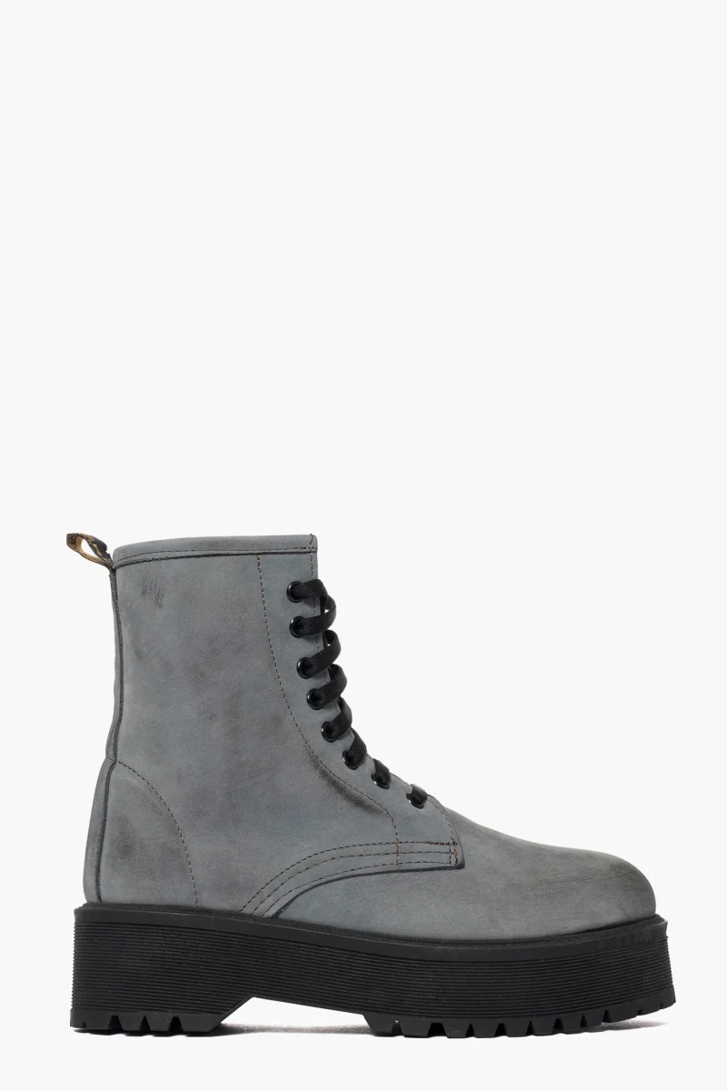 Stivaletti Oxford nabuk grigio