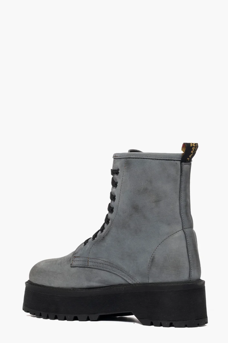 Stivaletti Oxford nabuk grigio - immagine 5