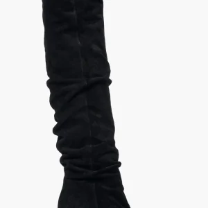 Stivali sopra al ginocchio camoscio nero Love Jennifer